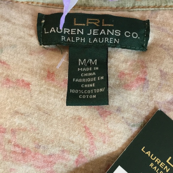 NWT Ralph Lauren Jeans Co Size M Top - Picture 3 of 3